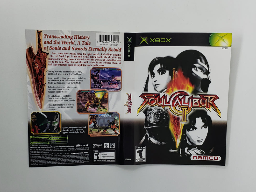 Soul Calibur II [Cover art] - Microsoft Xbox