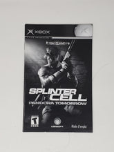 Charger l&#39;image dans la galerie, Splinter Cell Pandora Tomorrow [manuel] - Microsoft Xbox
