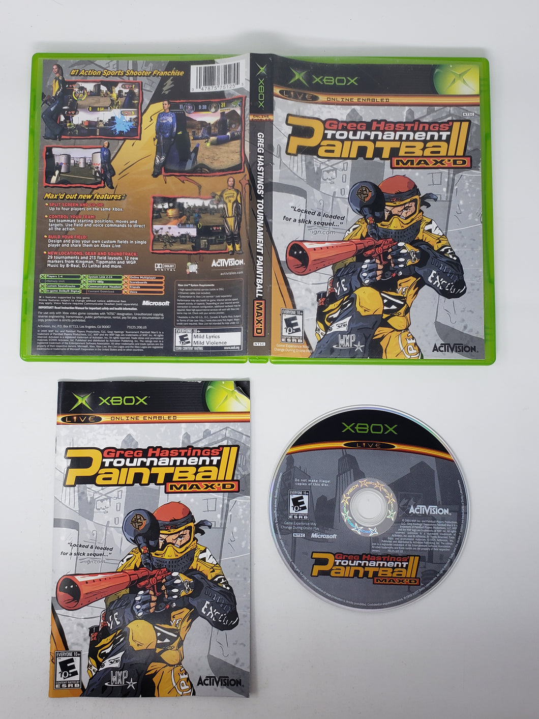 Greg Hastings Tournament Paintball Maxed - Microsoft Xbox