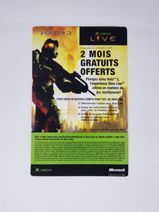 Halo 2 Two Month Xbox Live Trial Promotional Card [Insert] - Microsoft Xbox