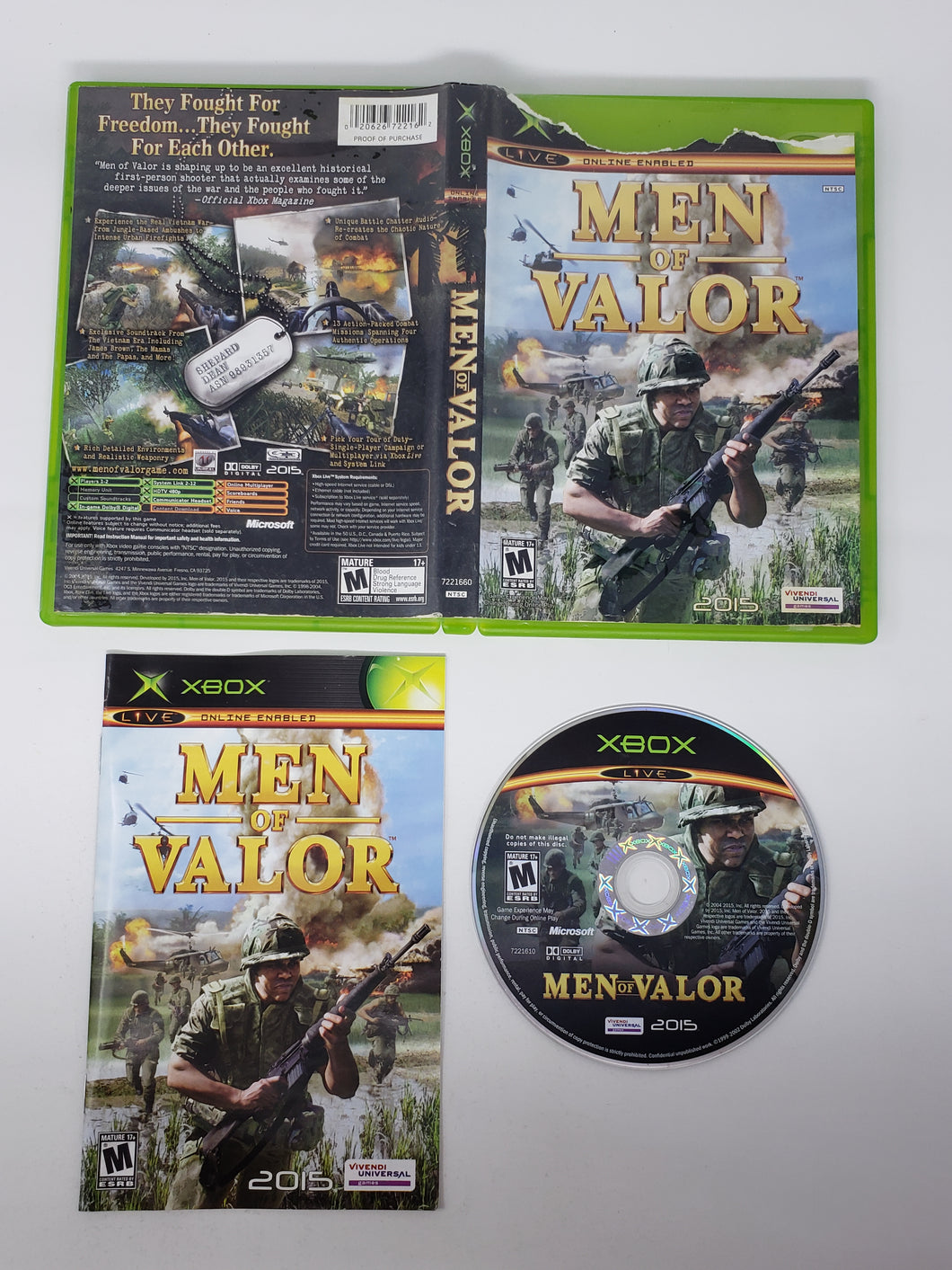 Men of Valor - Microsoft Xbox