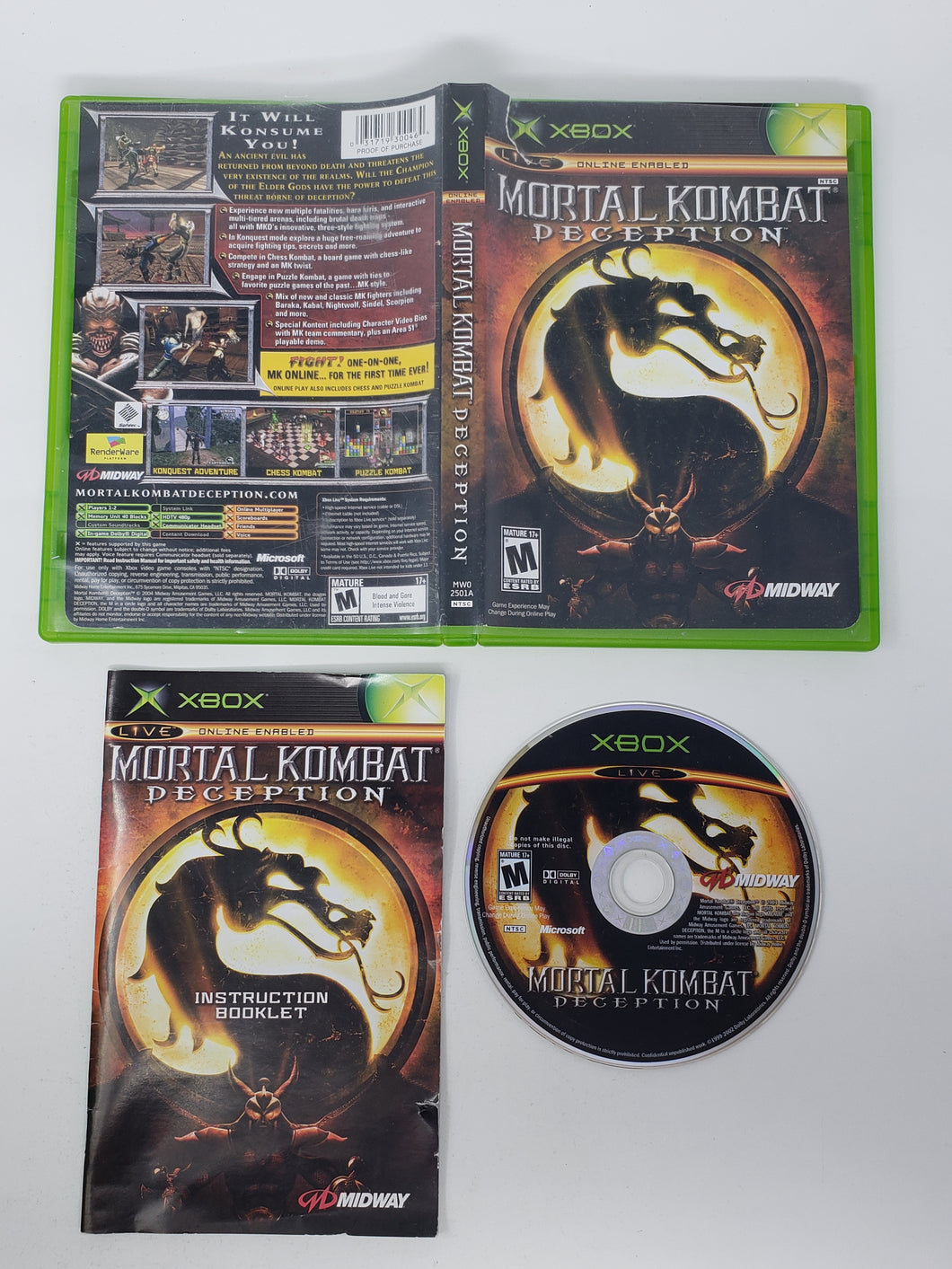Mortal Kombat Deception - Microsoft Xbox