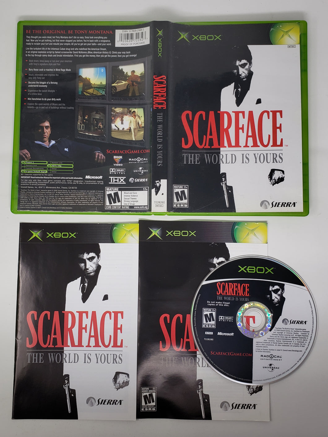 Scarface the World is Yours - Microsoft Xbox