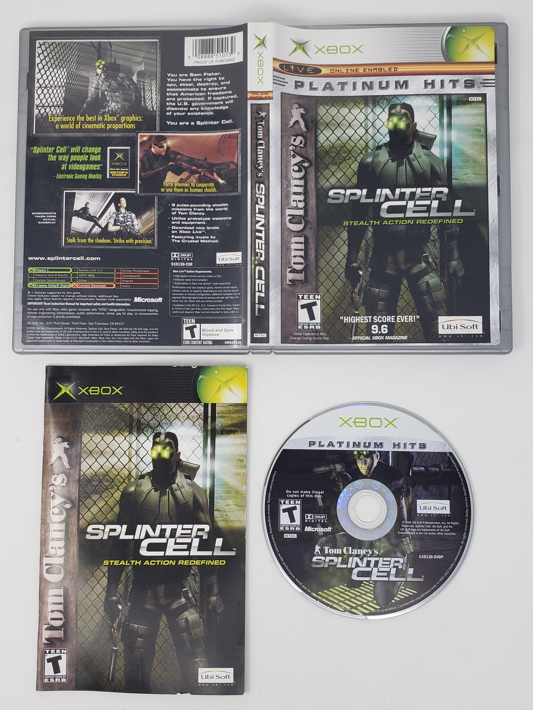 Splinter Cell [Palmarès Platine] - Microsoft Xbox