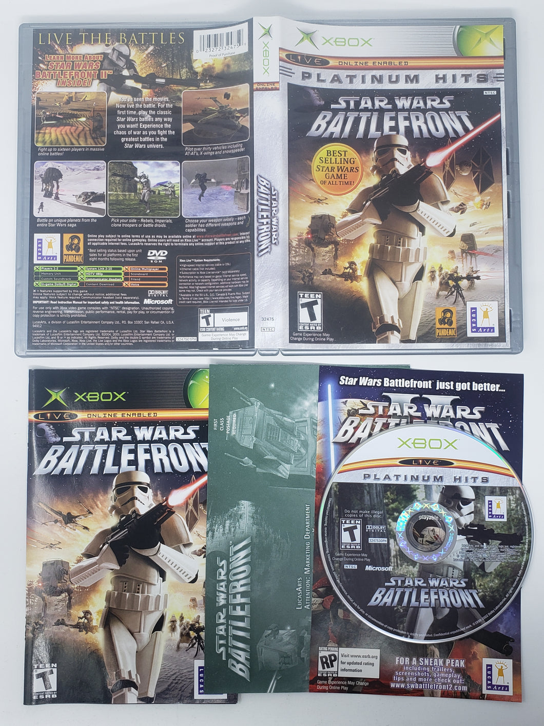 Star Wars Battlefront [Palmarès Platine] - Microsoft Xbox