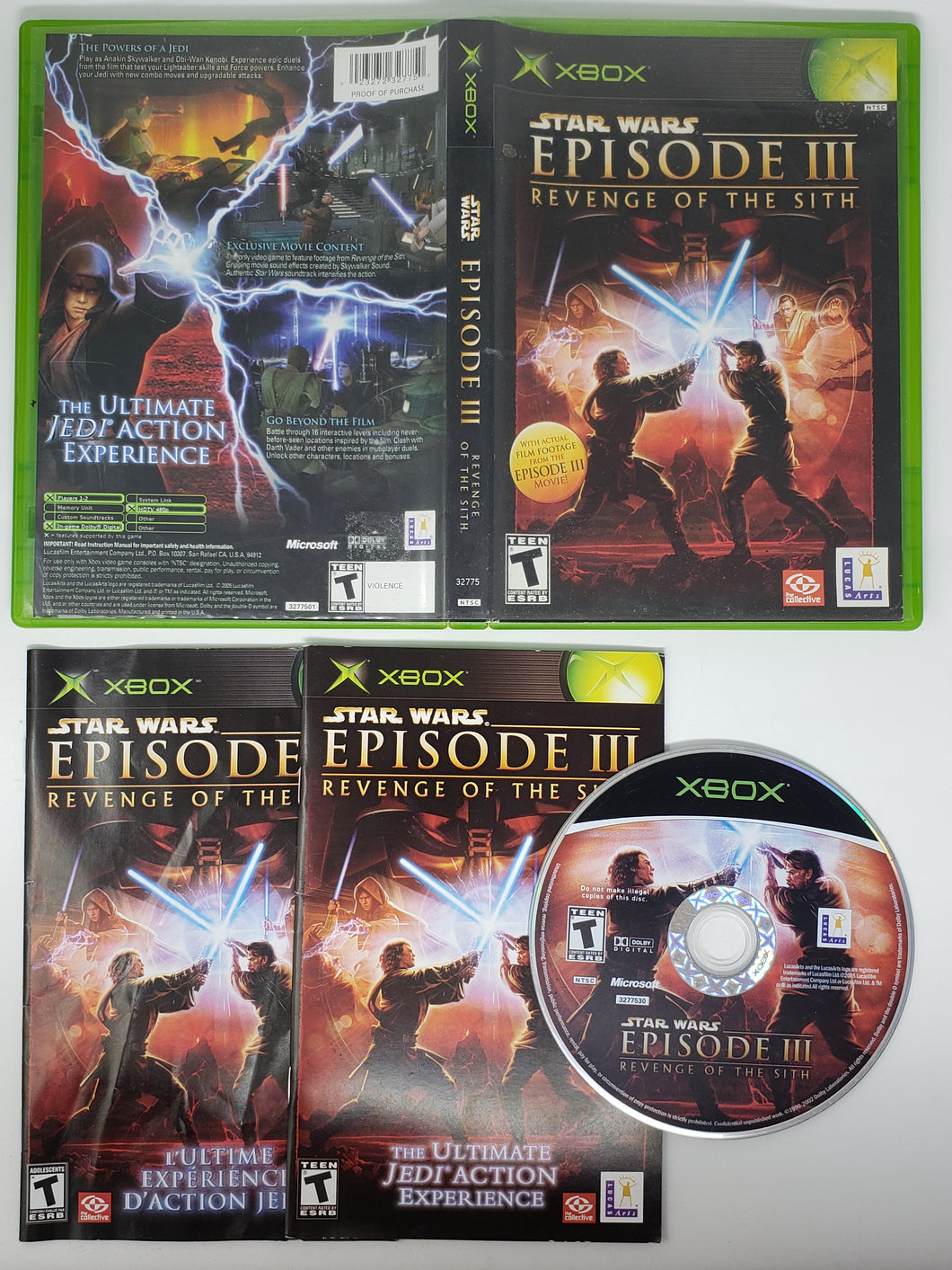 Star Wars Episode III Revenge of the Sith - Microsoft Xbox