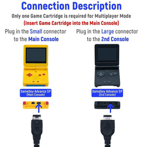 2 PLAYER LINK CABLE FOR NINTENDO GAMEBOY ADVANCE | GBA | GBA SP