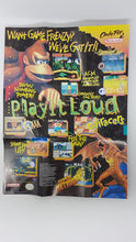 Load image into Gallery viewer, 1994 Nintendo Power Play It Loud Donkey Kong StarFox [Poster] - Nintendo NES
