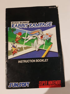 Bugs Bunny Rabbit Rampage [manual] - Super Nintendo | SNES