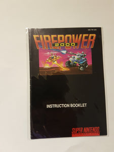 Firepower 2000 [manuel] - Super Nintendo | SNES