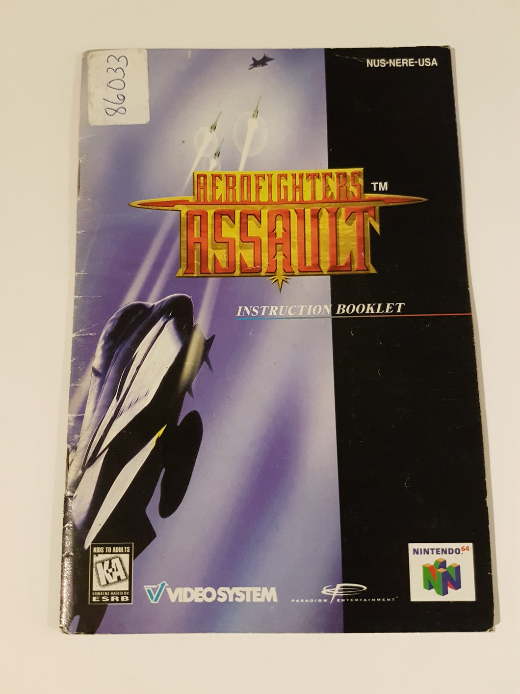 Aerofighters Assault [manual] - Nintendo 64 | N64