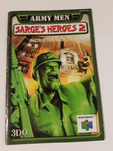 Army Men Sarge's Heroes 2 [manual] - Nintendo 64 | N64