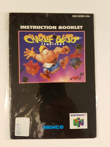 Charlie Blasts [manual] - Nintendo 64 | N64