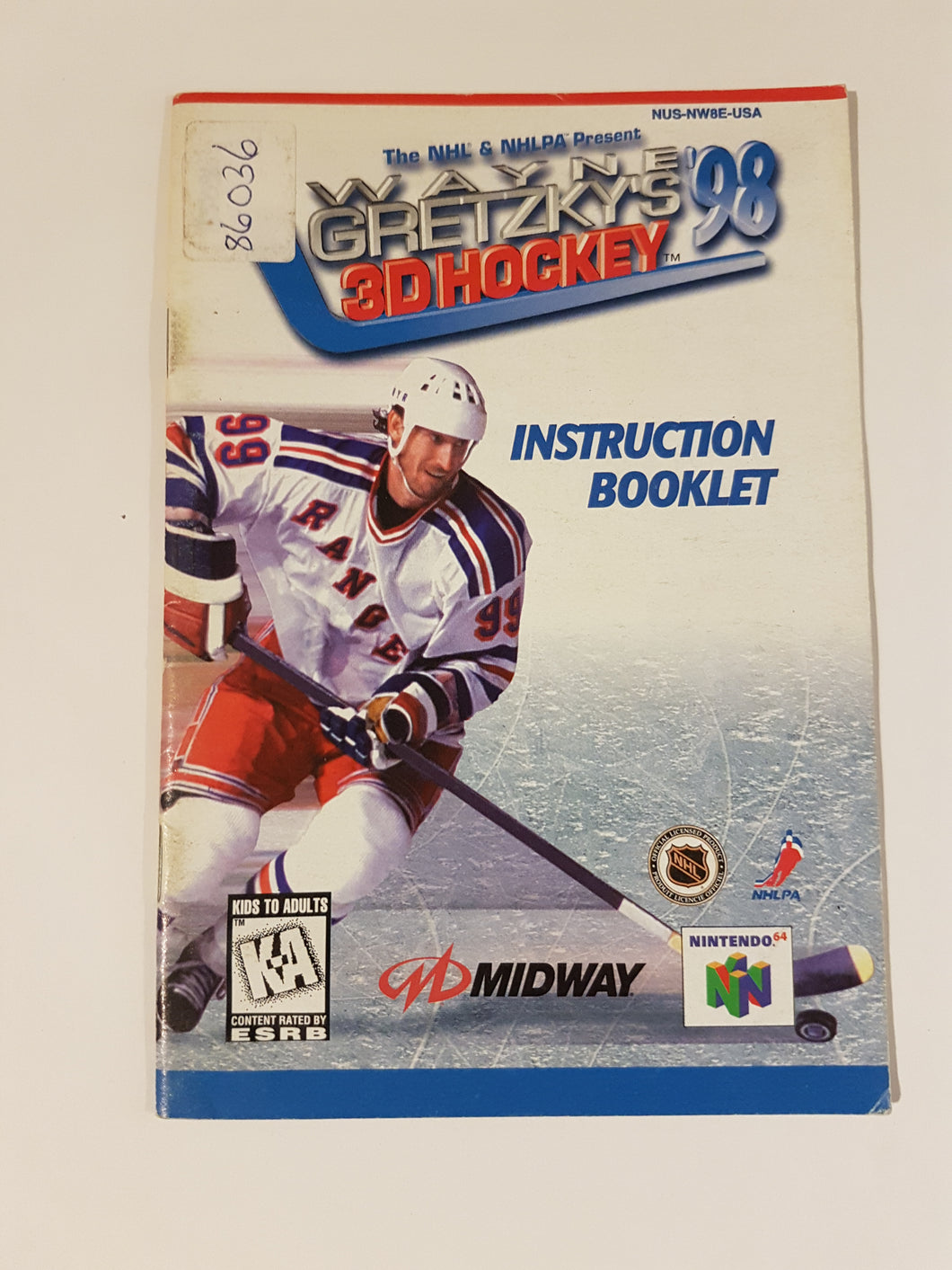 Wayne Gretzky's 3D Hockey 98 [manual] - Nintendo 64 | N64