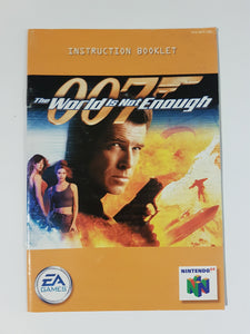 007 World Is Not Enough [manual] - Nintendo 64 | N64
