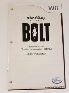 Bolt [manuel] - Nintendo Wii