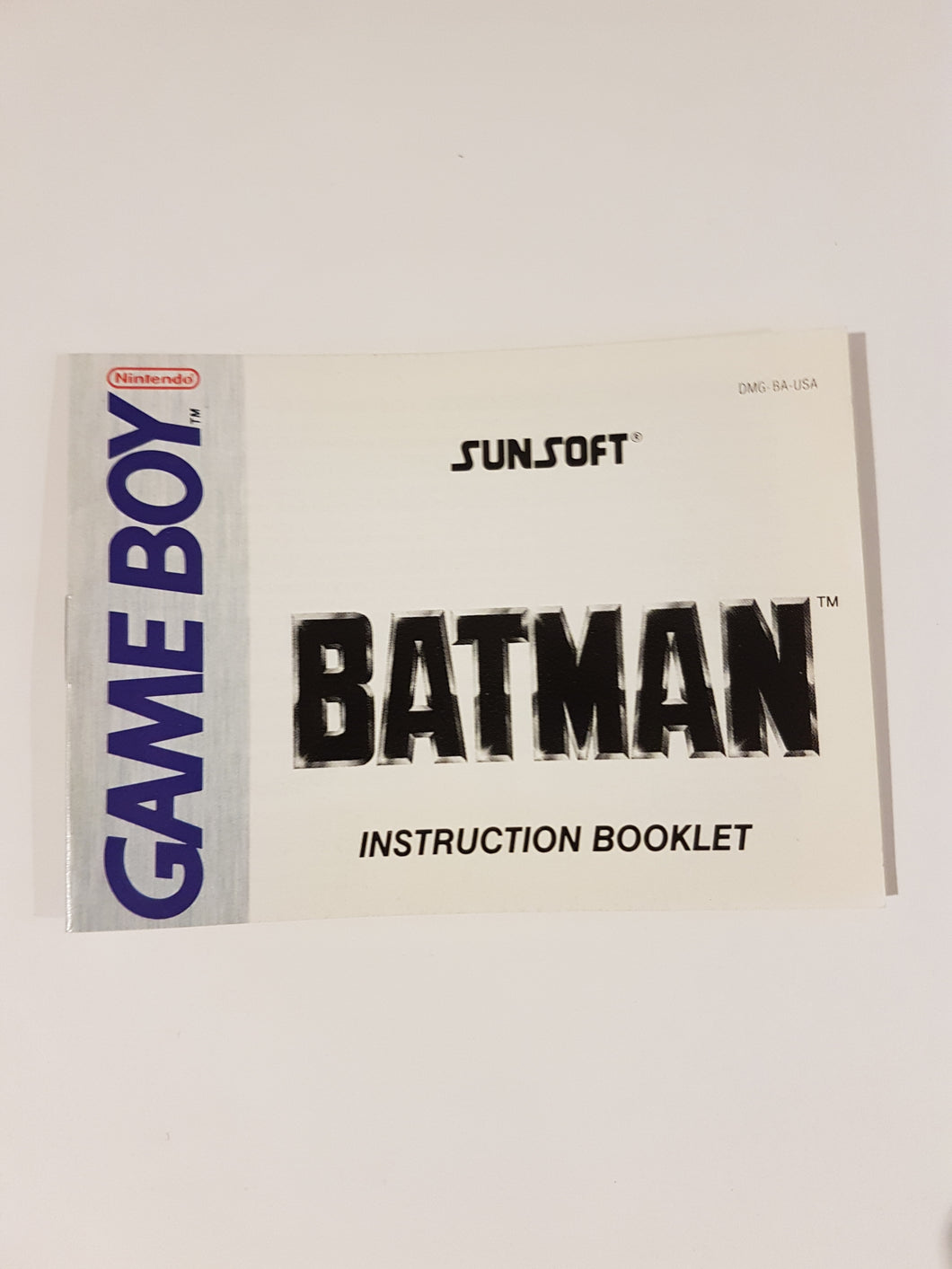 GameBoy - Batman le jeu vidéo [manuel]