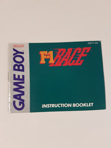 F1 Race [manuel] - Nintendo GameBoy