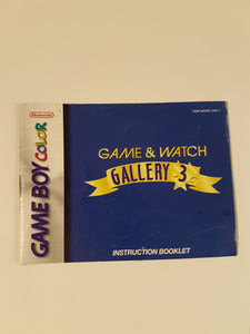 Game and Watch Gallery 3 [manual] - Nintendo GameBoyColor