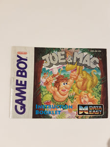 Joe and Mac [manuel] - Nintendo GameBoy