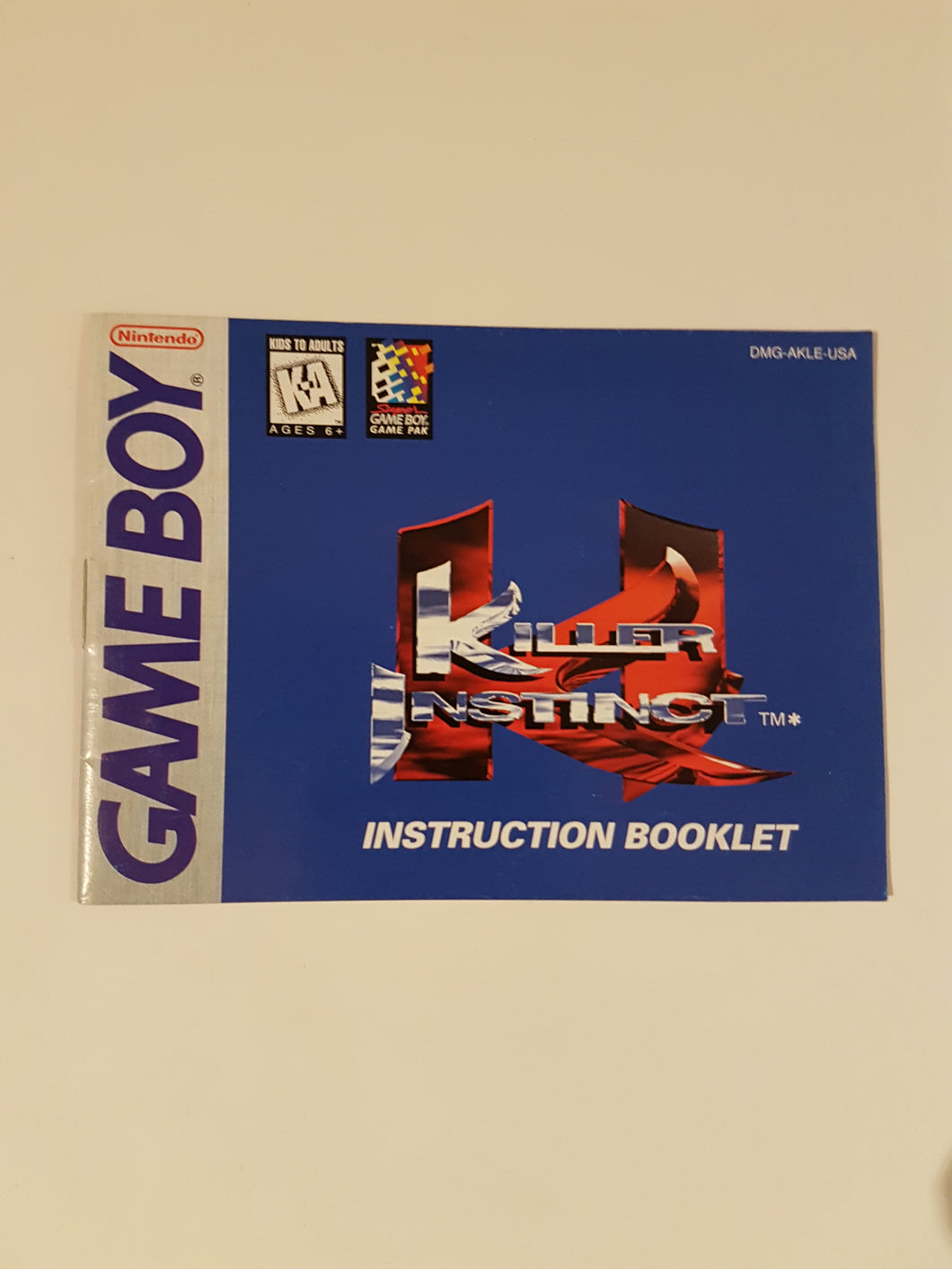 Killer Instinct [manual] - Nintendo GameBoy