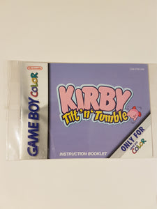 Kirby Tilt and Tumble [manual] - Nintendo GameBoyColor