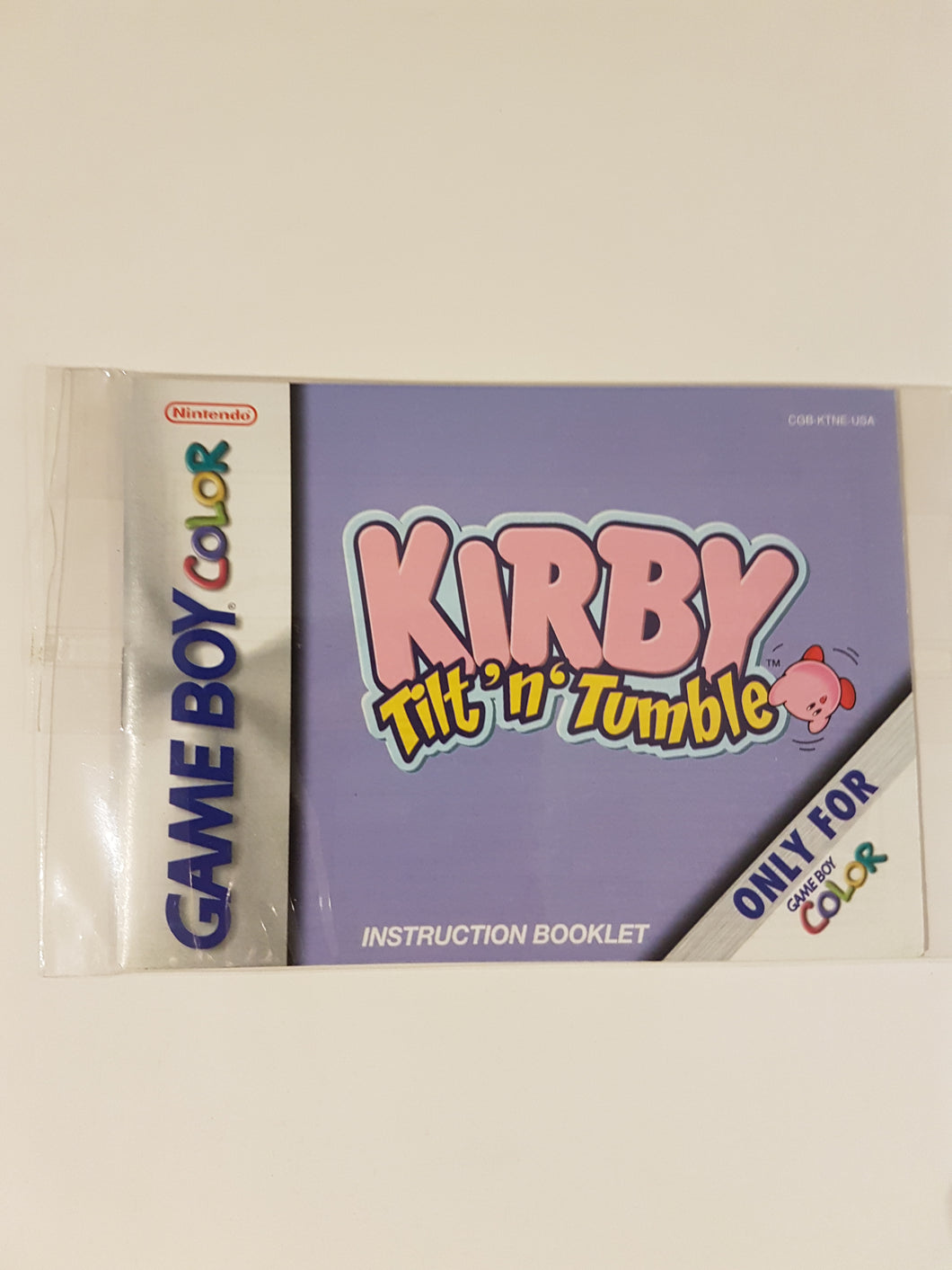 Kirby Tilt and Tumble [manual] - Nintendo GameBoyColor