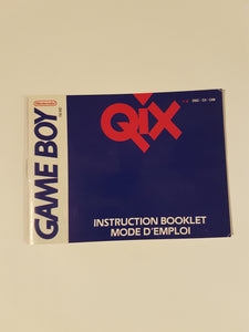 Qix [manuel] - Nintendo GameBoy