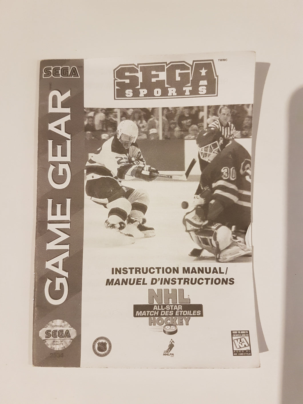 NHL All-Star Hockey [manuel] - Sega Gamegear