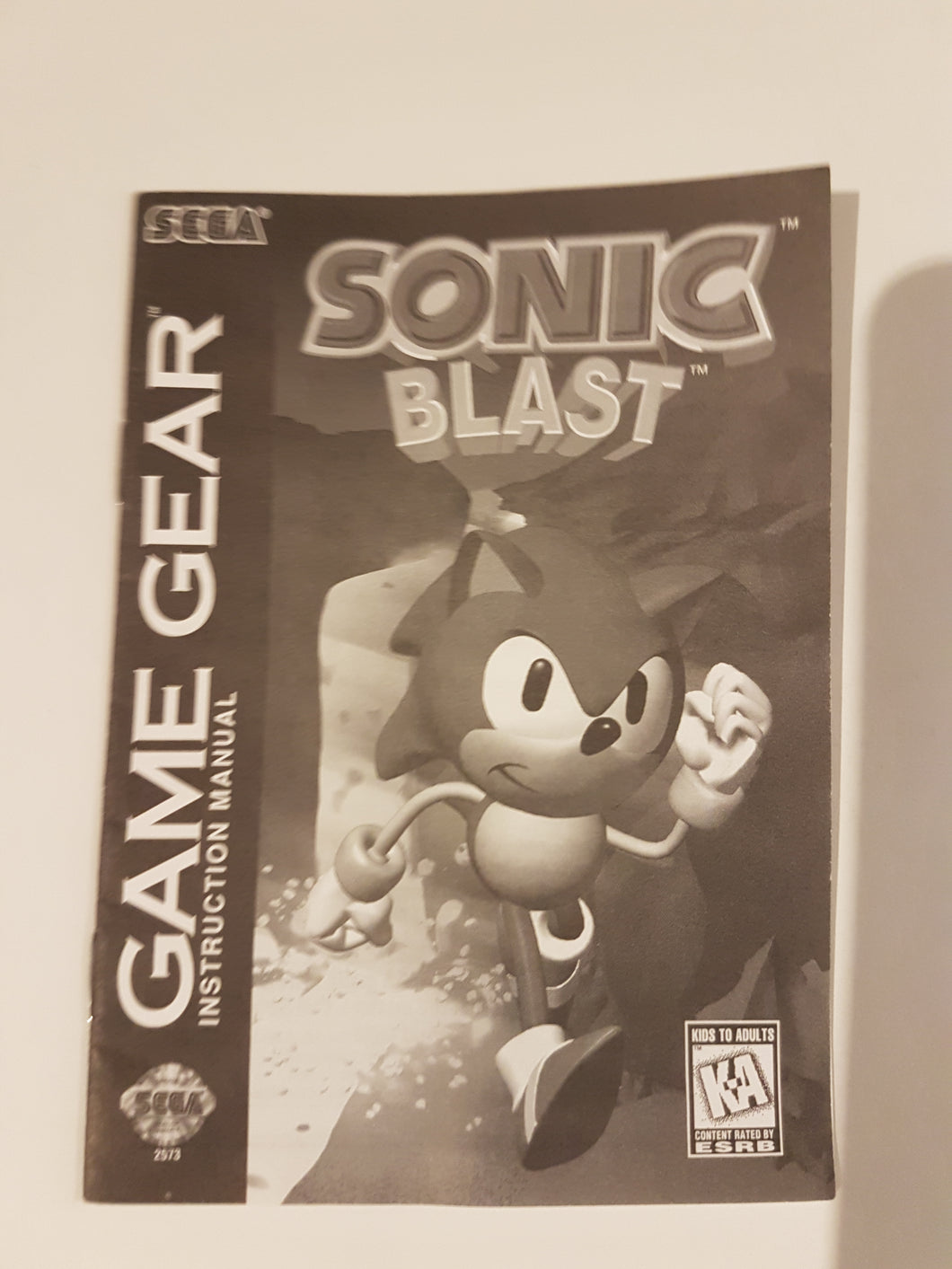 Sonic Blast [manual] - Sega Gamegear