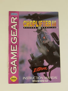 Choplifter III [manual] - Sega Gamegear