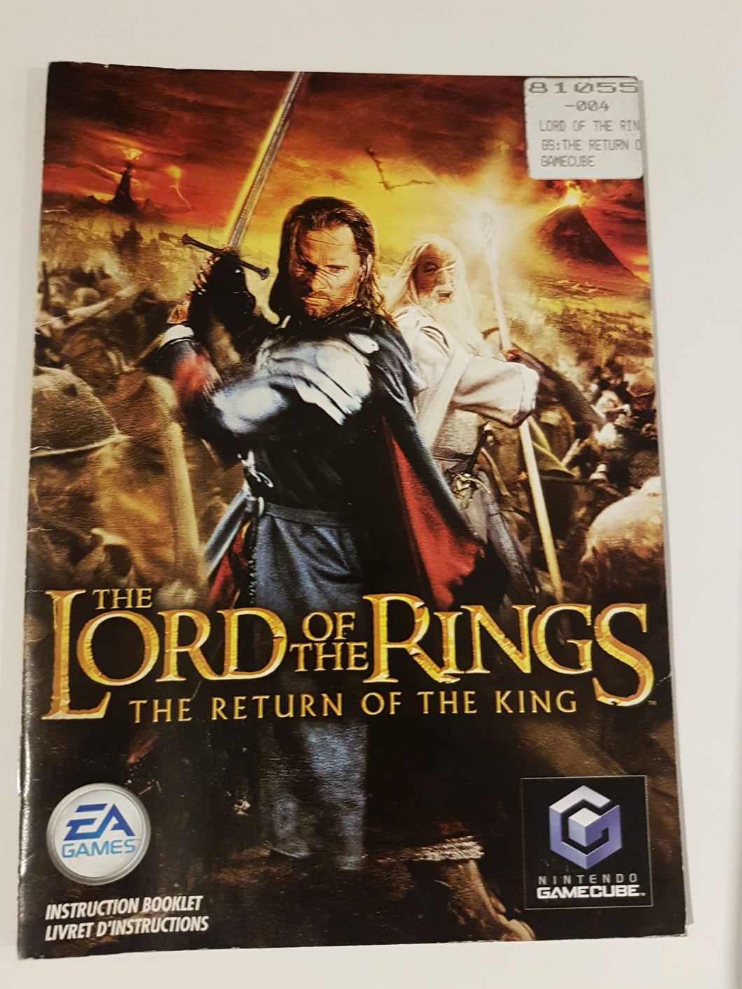 Lord of the Rings Return of the King [manual]  Nintendo GameCube