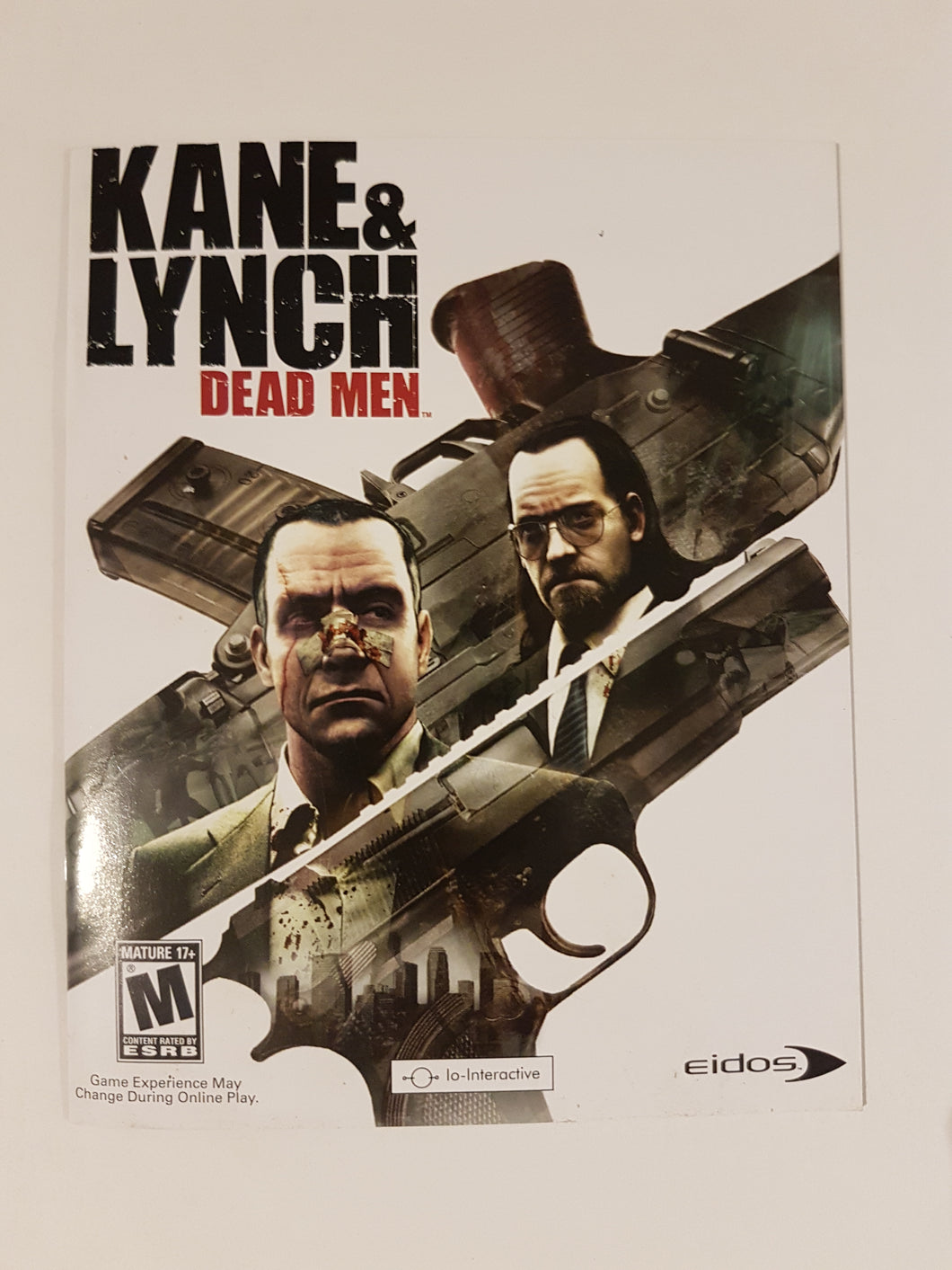 Kane and Lynch Dead Men [manual] - Playstation | PS3