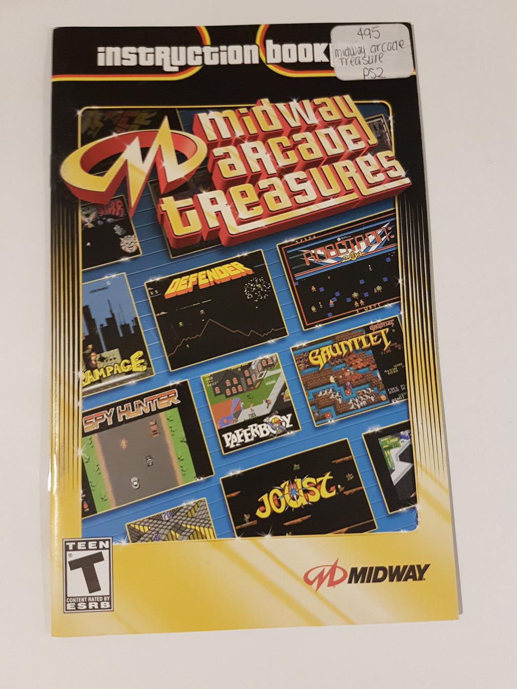 Midway Arcade Treasures [manual] - Sony Playstation 2 | PS2