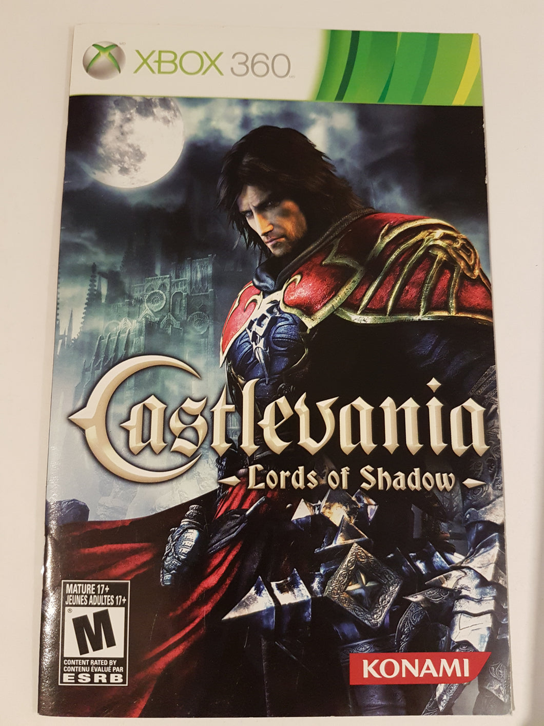 Castlevania - Lords of Shadow [manual] & French - Microsoft Xbox 360
