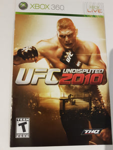XBOX360 - UFC Undisputed 2010 [manual]