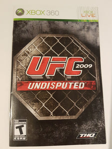 UFC 2009 Undisputed [manuel] - Microsoft Xbox 360