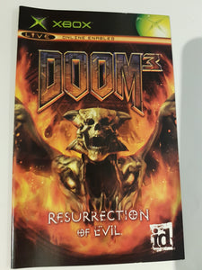 Doom 3 Resurrection of Evil [manuel] - Microsoft Xbox