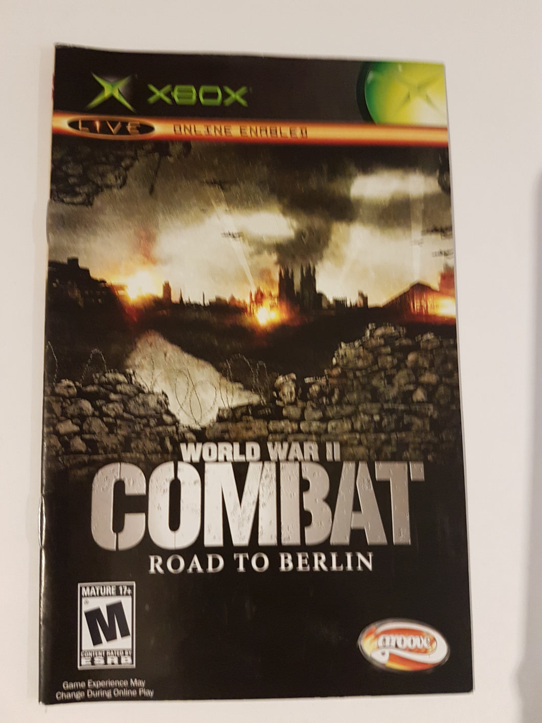 World War II Combat Road To Berlin [manuel] - Microsoft Xbox