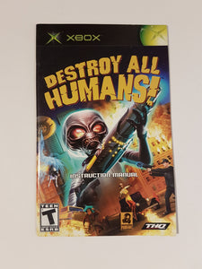 Destroy All Humans [manual] - Microsoft Xbox