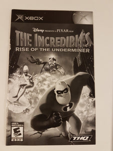 The Incredibles Rise of the Underminer [manuel] - Microsoft Xbox