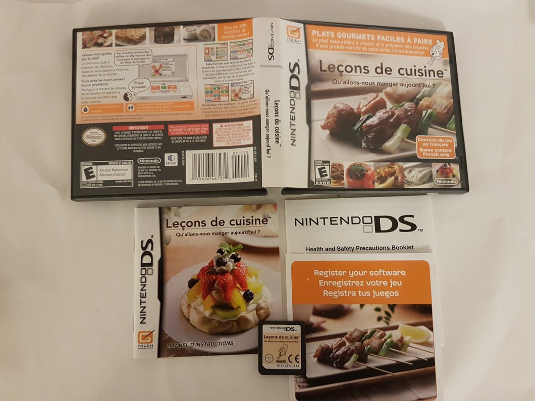DS - Lecons de cuisine Qu'allons-nous manger aujourd'hui ? [cib]