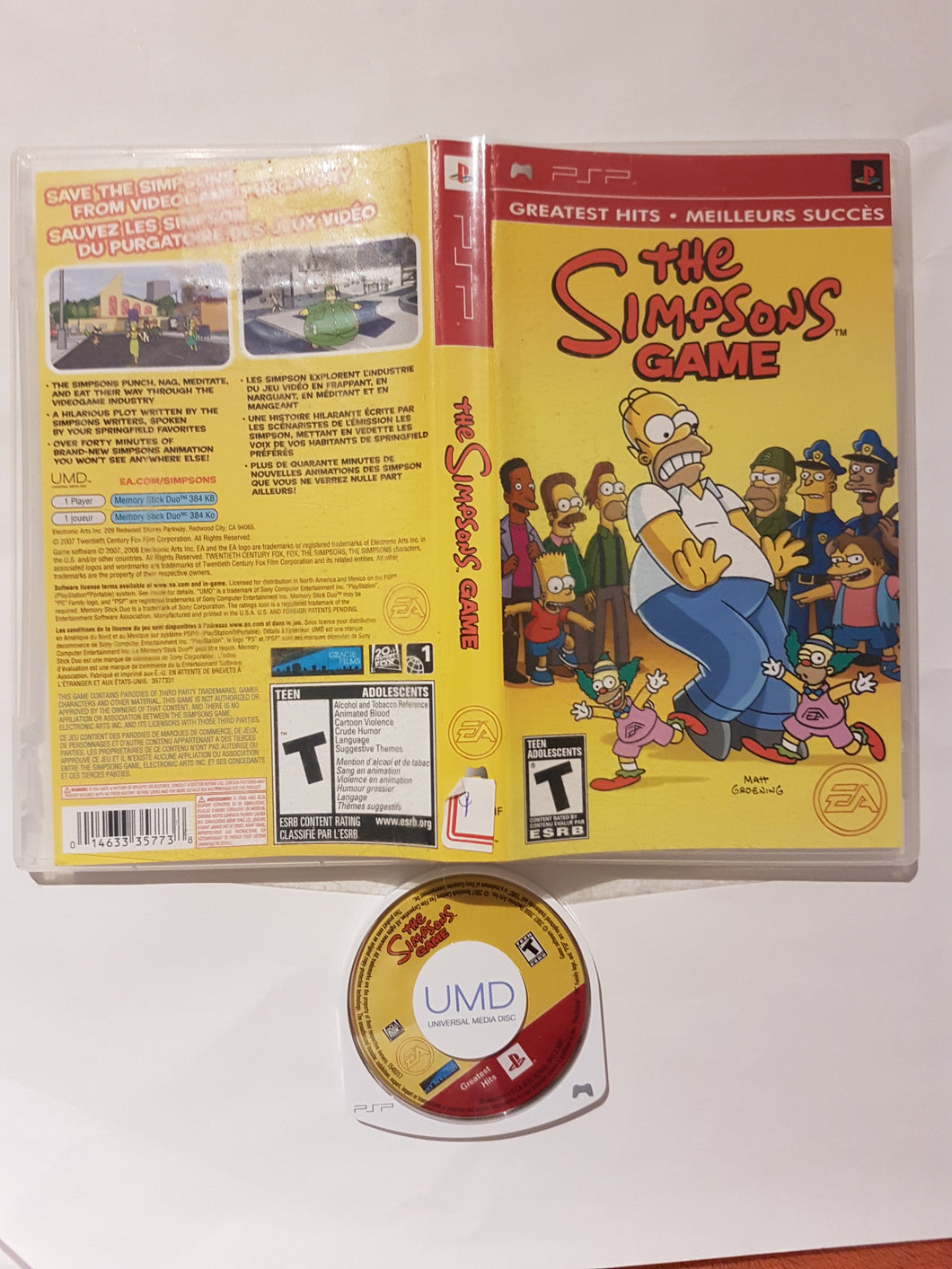 The Simpsons Game GH [cb] - Sony PSP