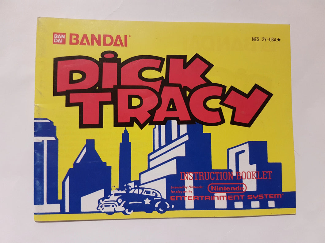 Dick Tracy [manual] - Nintendo | NES