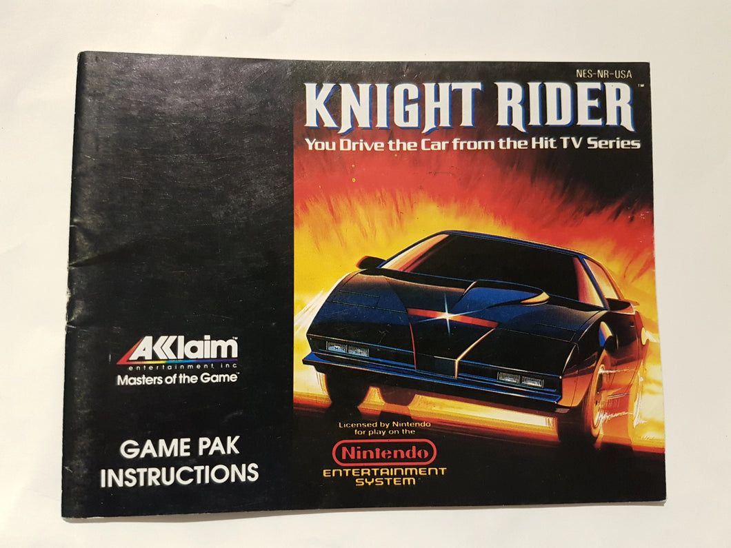 Knight Rider [manuel] - Nintendo | NES