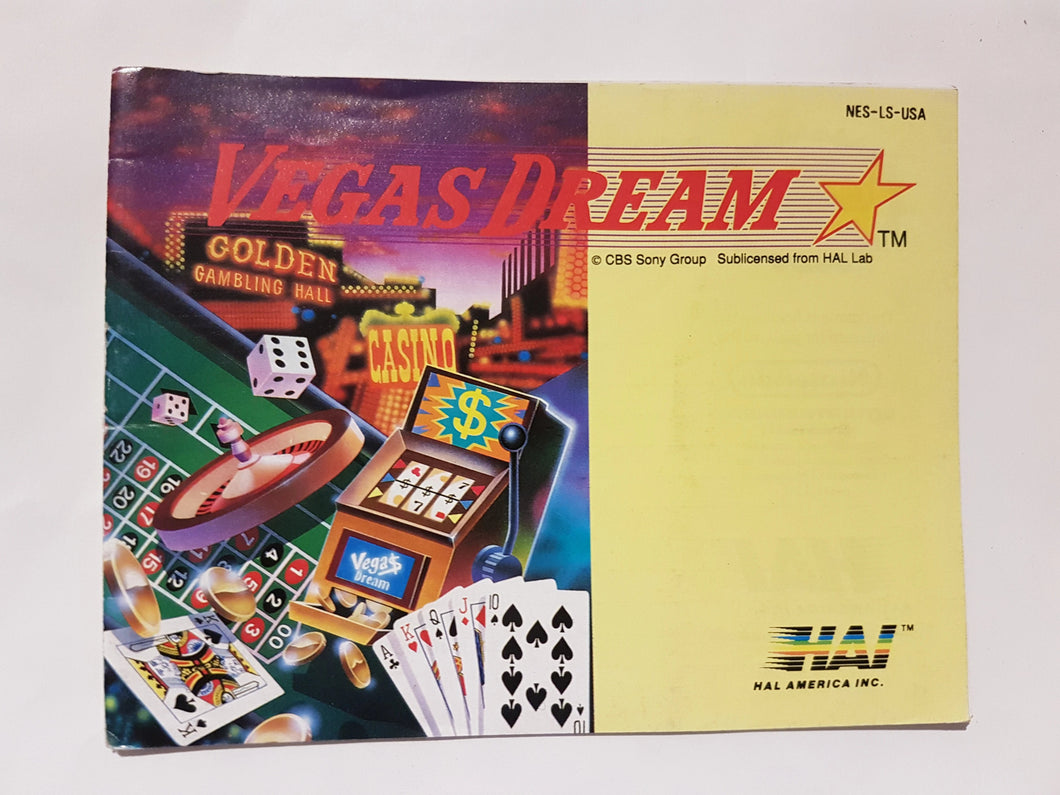 Vegas Dream [manuel] - Nintendo | NES