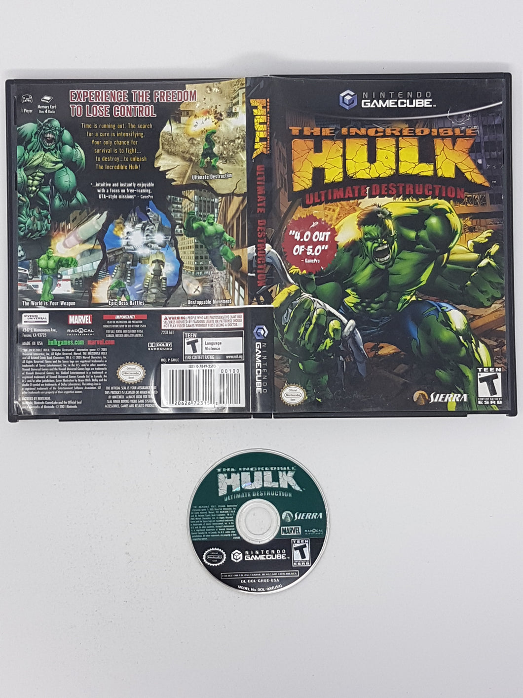 GameCube - L'incroyable destruction ultime de Hulk [cb]