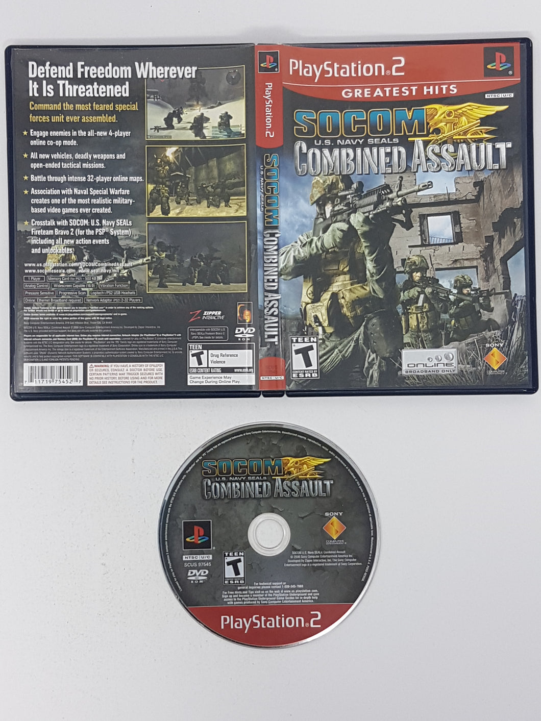 SOCOM US Navy Seals Combined Assault [Greatest Hits] [cb] - Sony Playstation 2 | PS2