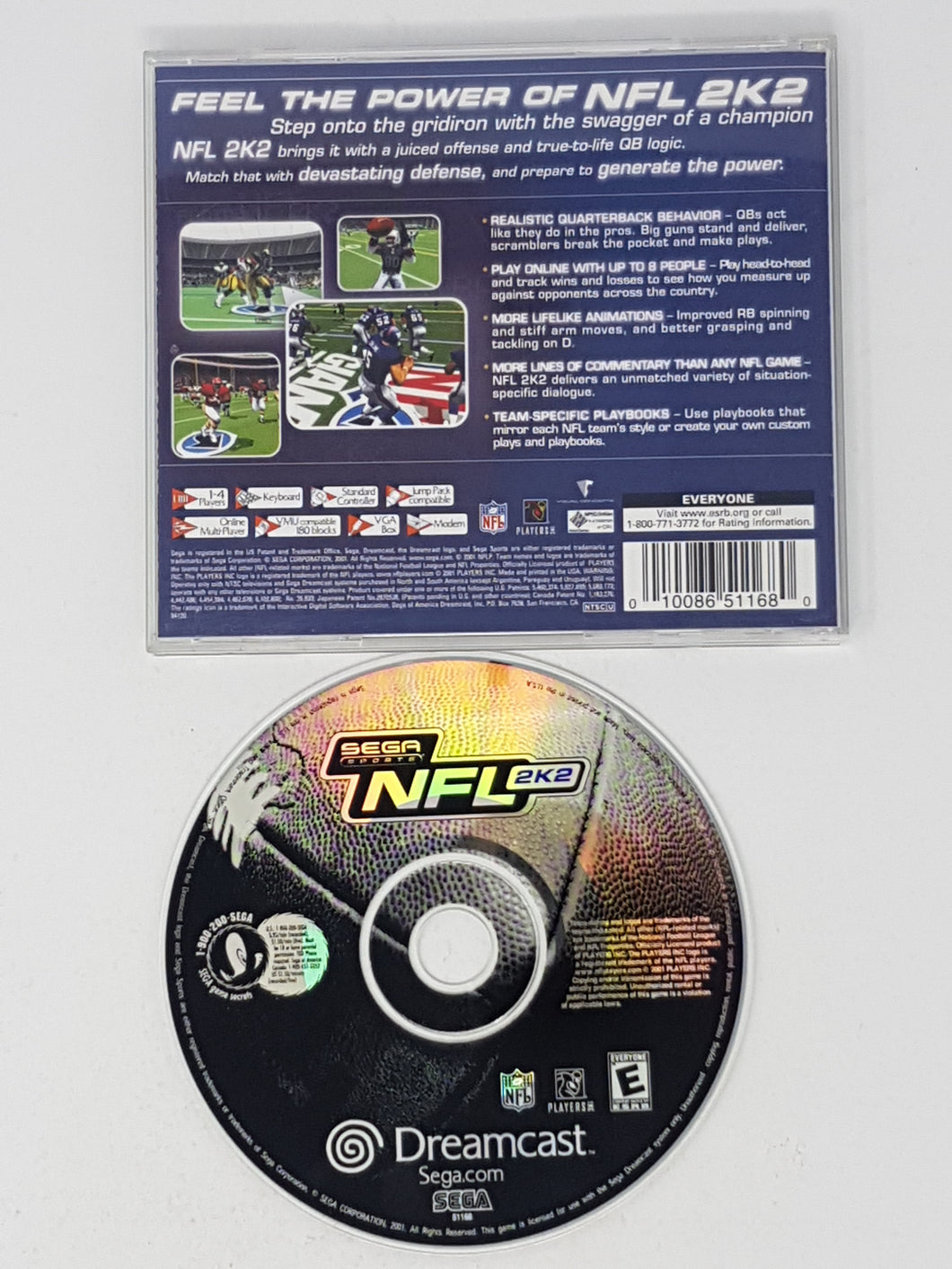 NFL 2K2 [cb] - Sega Dreamcast