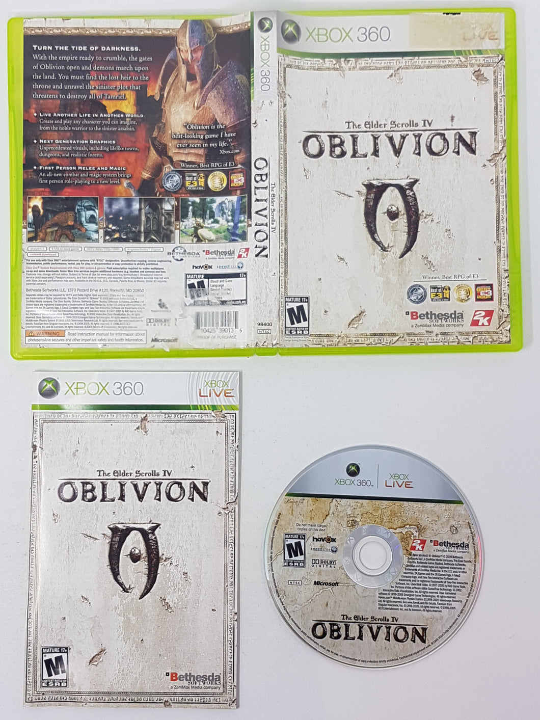Elder Scrolls IV Oblivion - Microsoft Xbox 360